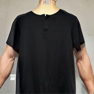 Barbell Apparel - Scount Henley four button t-shirt